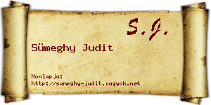 Sümeghy Judit névjegykártya